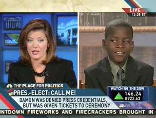 Illustration for article titled Kid Reporter Wants Obama To Be His Homeboy